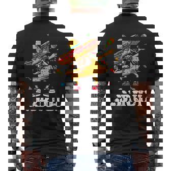 Bruh Dabbing Taco Cinco De Mayo Boys Mexican Food Dab Men's T-shirt Back Print - Thegiftio