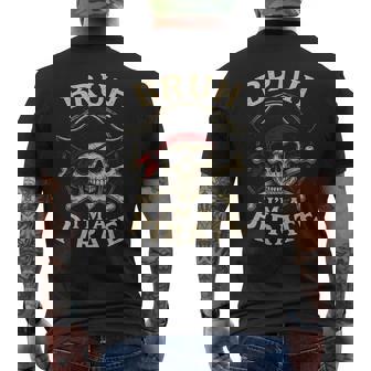 Bruh I'm A Pirate Lazy Pirate Skull Costume Halloween Men's T-shirt Back Print - Thegiftio
