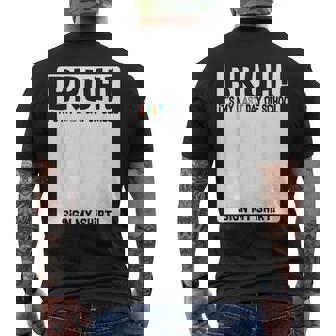 Bruh It's My Last Day Of School Sign My Students Boys Men's T-shirt Back Print - Thegiftio UK