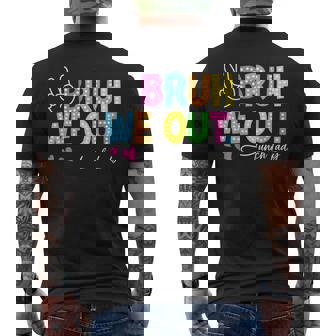 Bruh We Out Lunch Lady Happy Last Day Of School Men's T-shirt Back Print - Thegiftio UK