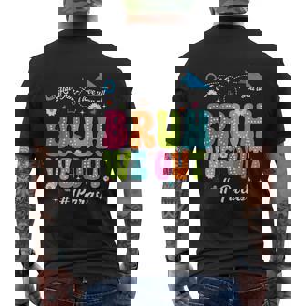 Bruh We Out Paras Paraprofessional Happy Last Day Of School Men's T-shirt Back Print - Thegiftio