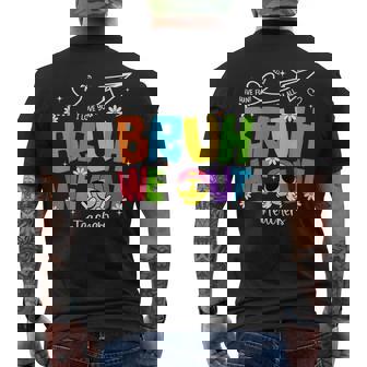 Bruh We Out Teachers End Of School Year Hello Summer Men's T-shirt Back Print - Thegiftio