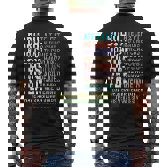 Bruh This Year Was Goated No Cap 面白い 学校最後の日 メンズTシャツ バックプリント - Kawaiitshirt