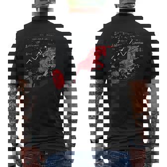 Bullishtock Market シャツ A Bull Pull A Bitcoin Up メンズTシャツ バックプリント - Kawaiitshirt