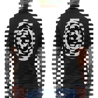 Bullseye ファニーブリティッシュラウンドダーツボード ブルズアイ メンズTシャツ バックプリント - Kawaiitshirt