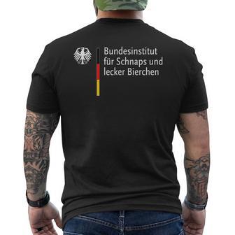 Bundesinstitut Fürchnaps Und Lecker Bierchen T-Shirt mit Rückendruck - Geschenkecke