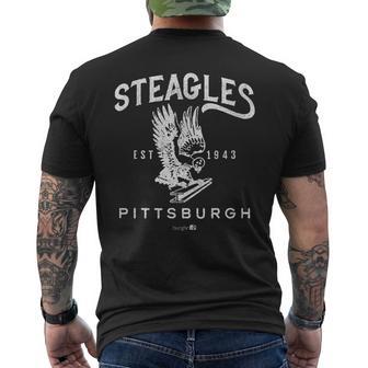 Burghr Steagles 1943 Small Black Men's T-shirt Back Print - Thegiftio UK