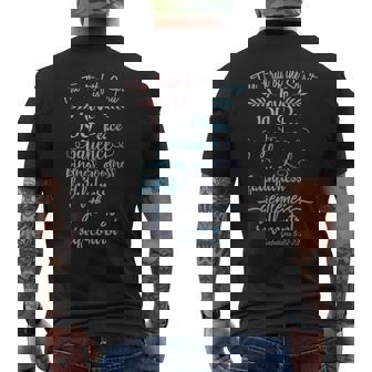 But The Fruit Of Thepirit Is キリスト教信仰引用聖書 メンズTシャツ バックプリント - Kawaiitshirt