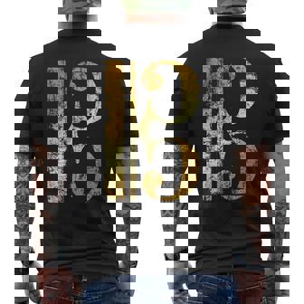 C-音記号 ヴィンテージイエロー ミュージシャンヴィオラ・チェロ。 メンズTシャツ バックプリント - Kawaiitshirt