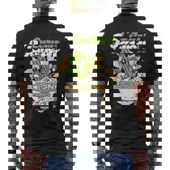 Cactuar Ramen Aesthetic Small Black Men's T-shirt Back Print - Thegiftio