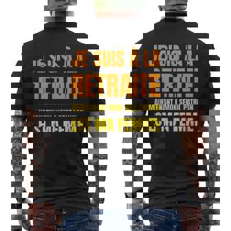 Cadeau Départ Retraite Homme Humour Retraité 2025 T-shirt imprimé au dos - Cadeauxyz