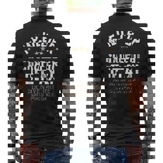 Cadeau Drole Homme Métier Chauffeur De Taxi Humour T-shirt imprimé au dos - Cadeauxyz