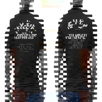 Cadeau Drole Homme Photographe Humour Métier Photographe T-shirt imprimé au dos - Cadeauxyz