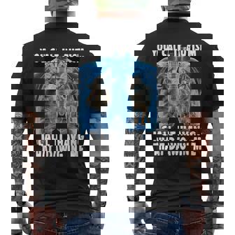 You Call It Autism I Call It Having That Dawg In Me Wolf T-shirt da uomo con stampa posteriore - Novitaregali
