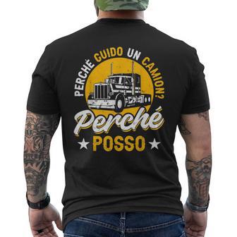 Camionista Perché Guido Un Camion Perché Posso Camion T-shirt da uomo con stampa posteriore - Novitaregali