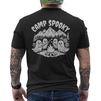 Camp Spooky Summerween Summer Halloween Cute Ghost Men's T-shirt Back Print - Thegiftio UK