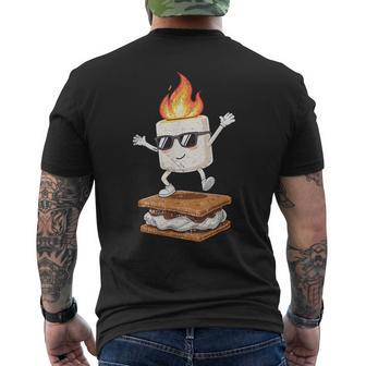 Camping Smore Marshmallow Chocolate Cute Dance Camper Men's T-shirt Back Print - Thegiftio