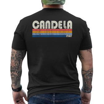 Candela Estilo Retro De Los Años 70 Y 80 Camiseta Hombre Estampado Espalda - Regaloses