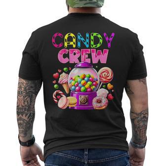 Candy Crew Candy Land Security Sweetie Candy Squad Men's T-shirt Back Print - Thegiftio UK