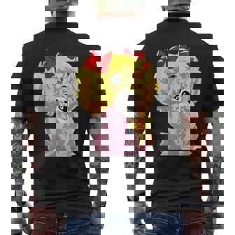 Candy Candy And Raccoon Retro Japanese Vintage 80S Anime Men's T-shirt Back Print - Monsterry