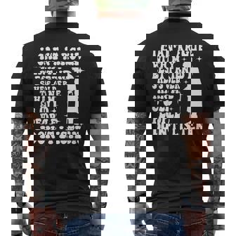 I Can't Argue With My Best Friend She's Older Than Me Men's T-shirt Back Print - Thegiftio UK