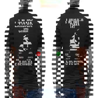 Capitano La Mia Barca Chiama E Io Devo Andare Barca T-shirt da uomo con stampa posteriore - Novitaregali