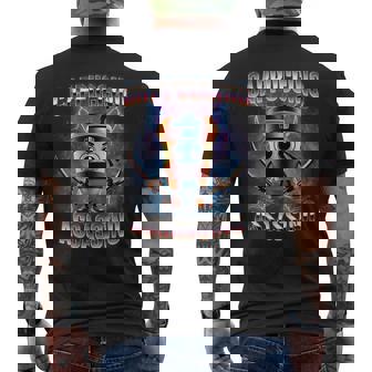 Cappuccino Assassino Brainrot Italian Meme Men's T-shirt Back Print - Monsterry