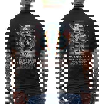Cappuccino Assassino Italian Brainrot Meme Men's T-shirt Back Print | Mazezy
