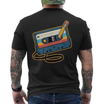 Cassette Años 80 Y 90 Camiseta Hombre Estampado Espalda - Regaloses