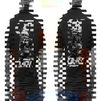 Cat Daddy 猫のお父さん 猫のお父さん お父さん ハウス 猫のお父さん 父の日 猫 メンズTシャツ バックプリント - Kawaiitshirt