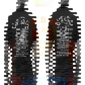 Cat Dadsocial Club Cat Dad ビンテージ メンズTシャツ バックプリント - Kawaiitshirt