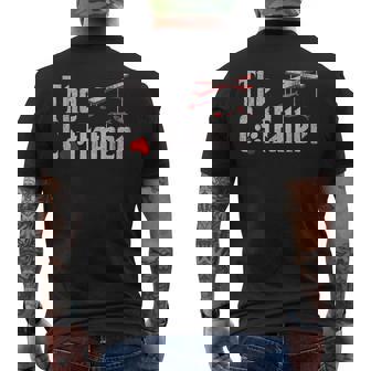 The Cat Father Cat Dad Feline Father Kitten Dad Men's T-shirt Back Print | Mazezy