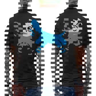 Catwimming Kitten In Water Cute Animalwimmer メンズTシャツ バックプリント - Kawaiitshirt