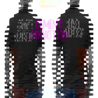 Cement Addiction メンズTシャツ バックプリント - Kawaiitshirt