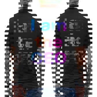 Ceo 最高経営責任者 社長 執行役員 面白い おもしろ ユーモア ギャグ お笑い メンズTシャツ バックプリント - Kawaiitshirt