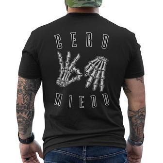 Cero Miedo Hand Sign Or No Fear In Spanish For Men Men's T-shirt Back Print - Thegiftio UK