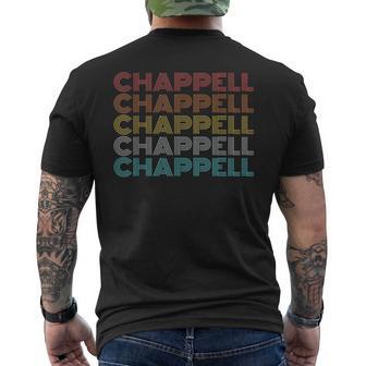 Chappell Retro Vintage Black Crew Neck -Adults Short Sleeve Small Men's T-shirt Back Print - Thegiftio UK