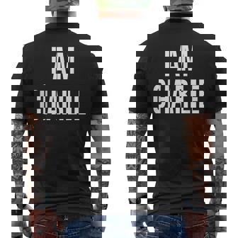 I Am Charlie Freedom Freedom Charlie Men's T-shirt Back Print - Thegiftio