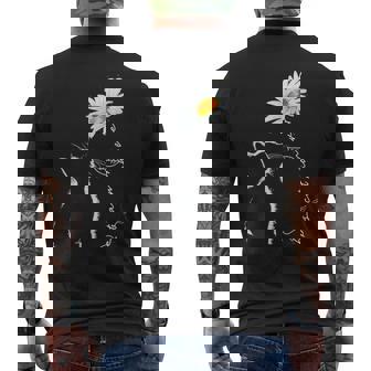Chat & Marguerite Pour Amoureux Des Chats Et Des Fleurs T-shirt imprimé au dos - Cadeauxyz