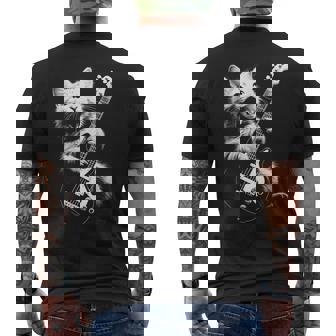 Chat Jouant Basseintage Jazz Musicien Bassiste T-shirt imprimé au dos - Cadeauxyz