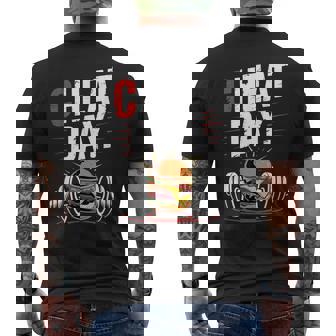 Cheat Day チート・デイ フィットネス 気ままなジム ブレイク ダイエット 冷え込む日 メンズTシャツ バックプリント - Kawaiitshirt