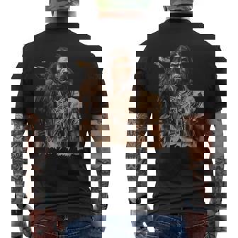 Chef De L'aigle Indien Indian Eagle Chief T-shirt imprimé au dos - Cadeauxyz