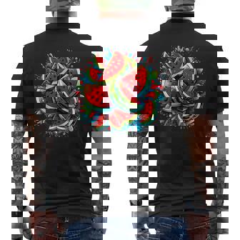 Chemise Colorée Motif Pastèque Pour Amateurs De Fruits Tropicaux T-shirt imprimé au dos - Cadeauxyz