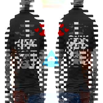 I Chews Youhark バレンタインデー ラブ ハート メンズ レディース メンズTシャツ バックプリント - Kawaiitshirt