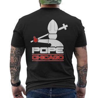 Chicago White Cassox Pope Leo Men's T-shirt Back Print - Thegiftio UK