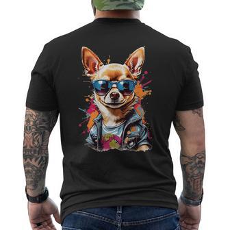 Chihuahua Mitonnenbrille T-Shirt mit Rückendruck - Geschenkecke