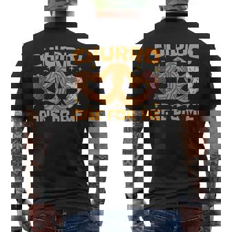 Churro One For Me メキシコ料理 揚げ生地が大好き チュロス メンズTシャツ バックプリント - Kawaiitshirt