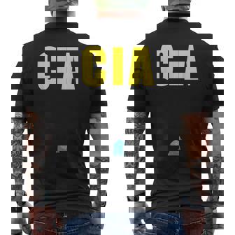 Cia エージェント バードウォッチング コンスピラシー ピジョン スパイ メンズTシャツ バックプリント - Kawaiitshirt