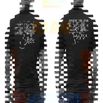 Ciao Bella Énonciations Italiennes Lettres Léopard T-shirt imprimé au dos - Cadeauxyz