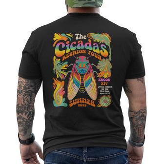 Cicada Brood Xiv Summer 2025 Reunion Tour Swarm Cicadas Men's T-shirt Back Print - Thegiftio UK
